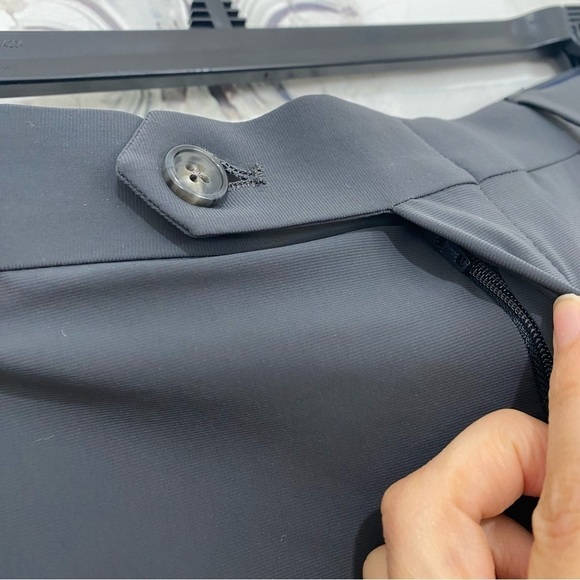 Hart Schaffer Marx Size 42 Reg Gray New York Straight Flat Front Dress Pants NEW - Picture 6 of 12